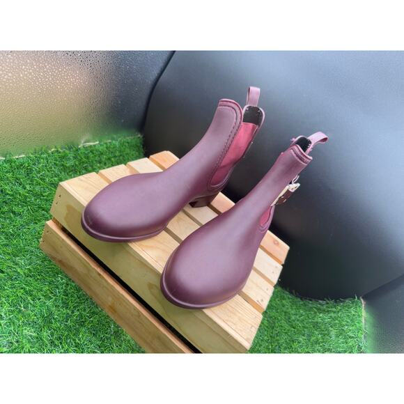 Henry Ferrera- Burgundy- Rain Boots- Size 9US/EU40W - Picture 7 of 10